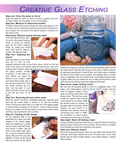 creative glass etching