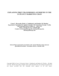 Does the Reduction in Peanut Prices Benefit Peanut Butter