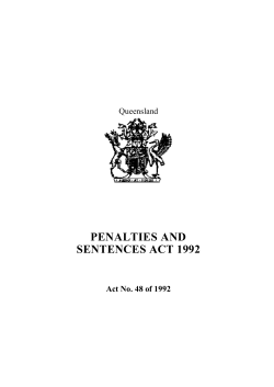 Penalties and Sentences Act 1992