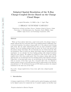 Subpixel Spatial Resolution of the X-Ray Charge