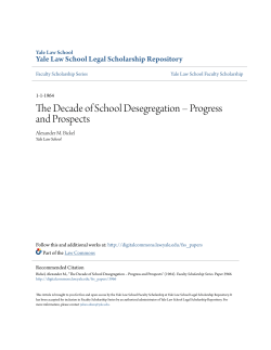 The Decade of School Desegregation