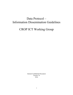 Information Dissemination Guidelines