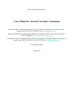 A New Model for Aircraft Cost Index Calculation