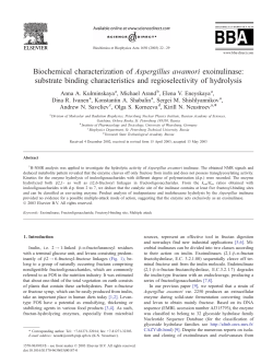 Biochemical characterization of Aspergillus awamori exoinulinase