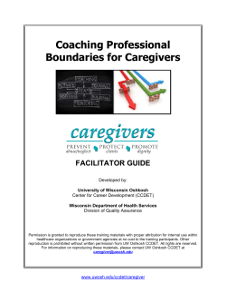 Facilitator Guide - University of Wisconsin Oshkosh