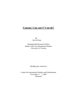 Cancun: Can can`t? Can do?