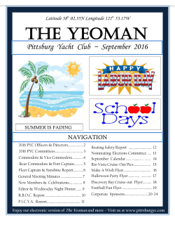 the yeoman - Pittsburg Yacht Club