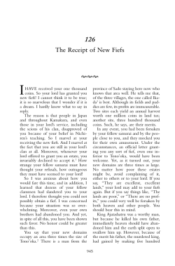 The Receipt of New Fiefs - Nichiren Buddhism Library