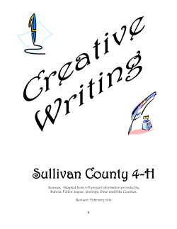 4-H Creative Writing