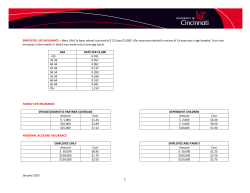 January 2015 EMPLOYEE LIFE INSURANCE &ndash; Basic Life (1x base