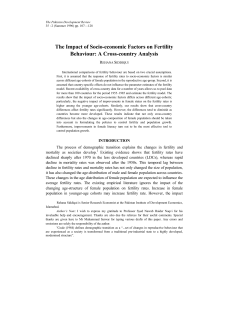The Impact of Socio-economic Factors on Fertility