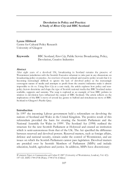 107 Devolution in Policy and Practice