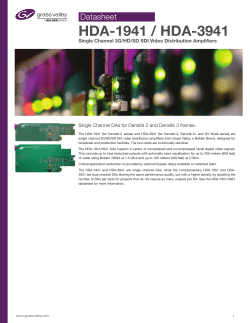 HDA-1941 / HDA-3941