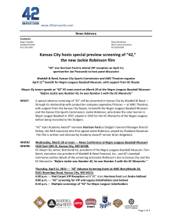 Kansas City hosts special preview screening of &ldquo;42,&rdquo; the new Jackie