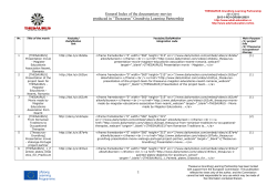 General Index of the documentary movies Thesaurus