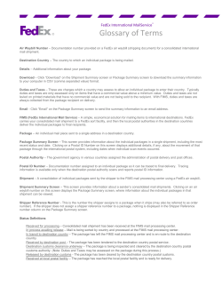 Glossary of Terms
