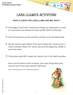 lana llama`s activities