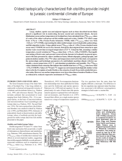 Jurassic otolith isotopes (1999)