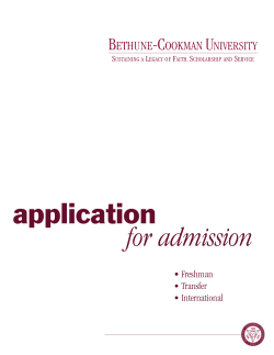 BCU Application - Bethune