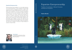 Expatriate Entrepreneurship: The Role of Accelerators in Network