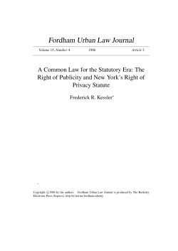Fordham Urban Law Journal