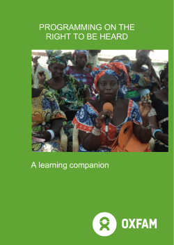 The Right to be Heard Framework: A Learning Companion