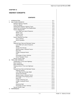 CH12 Highway Concepts