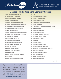 E-Subro Hub - Arbitration Forums, Inc.