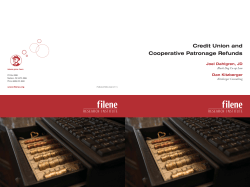 Credit Union and Cooperative Patronage Refunds