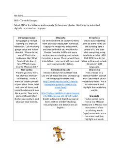 Tarea de Escoger Select ONE of the following and complete for