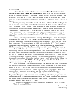 Sam`s Letter of Intent