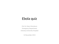 Ebola quiz - Wild Apricot