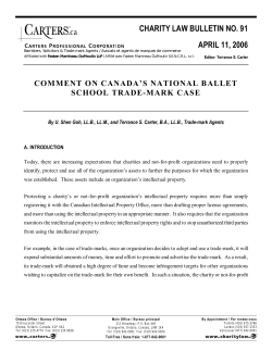 charity law bulletin no. 91 april 11, 2006