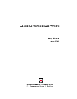 U S VEHICLE FIRE TRENDS AND PATTERNS