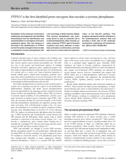 PTPN11 is the first identified proto-oncogene that