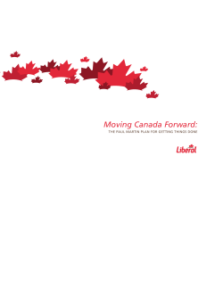 Moving Canada Forward: