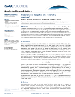 Frictional wave dissipation on a remarkably rough reef