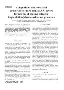 Composition and electrical properties of ultra