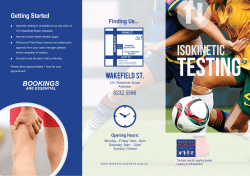 isokinetic - Wakefield Sports Clinic