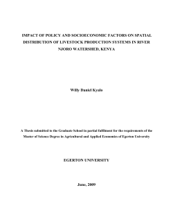 IMPACT OF POLICY AND SOCIOECONOMIC FACTORS ON