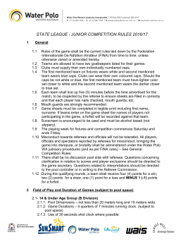 Updated 2016-2017 WPWAI State League Junior