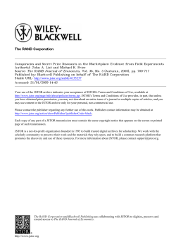 Conspiracies and Secret Price Discounts in the Marketplace