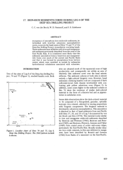 17. Iron-Rich Sediments Cored during Leg 8 of the Deep Sea