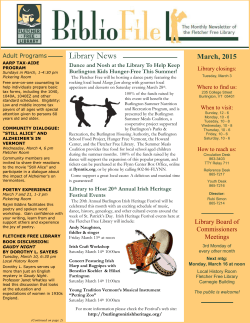 2015March - Fletcher Free Library