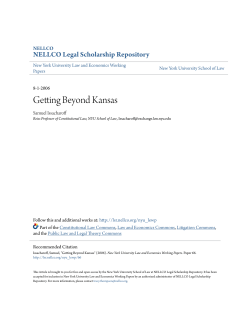 Getting Beyond Kansas - NELLCO Legal Scholarship Repository