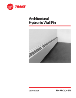 Architectural Hydronic Wall Fin