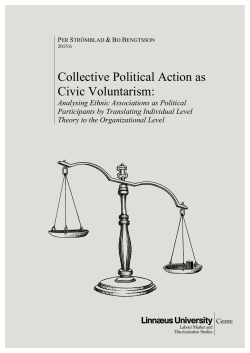Collective Political Action as Civic Voluntarism: