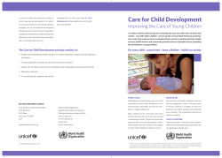 Care for Child Development