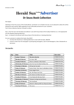 Dr Seuss Book Collection - Australian Newsagency Blog
