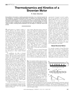 Thermodynamics and Kinetics of a Brownian Motor